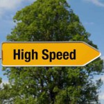 Pfeil mit Baum HIGH SPEED