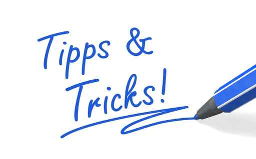 Stift- & Schriftserie: Tipps und Tricks! blau