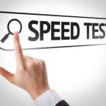 Speed Test written in search bar on virtual screen