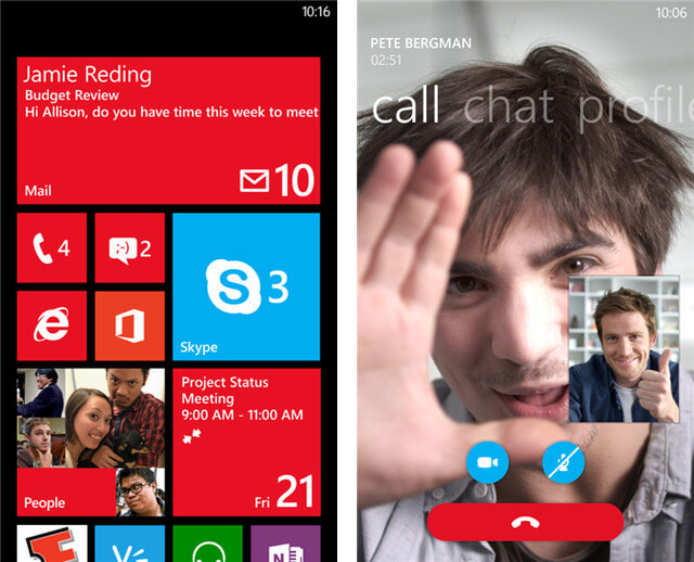 Skype Windows Phone 8