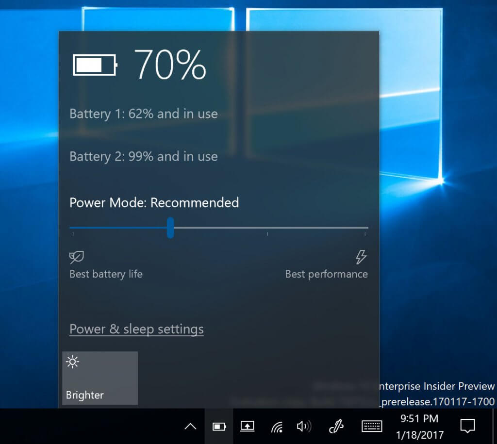 Windows 10 bateria