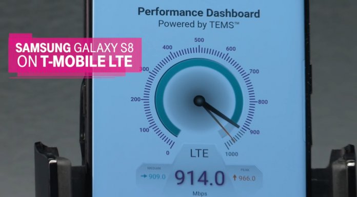 Samsung Galaxy S8 1 Gbps