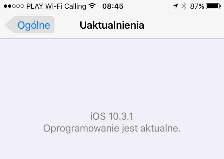 iPhone iOS 10.3.1