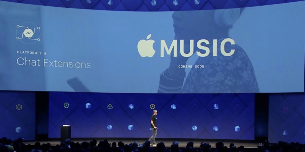 apple music facebook messenger