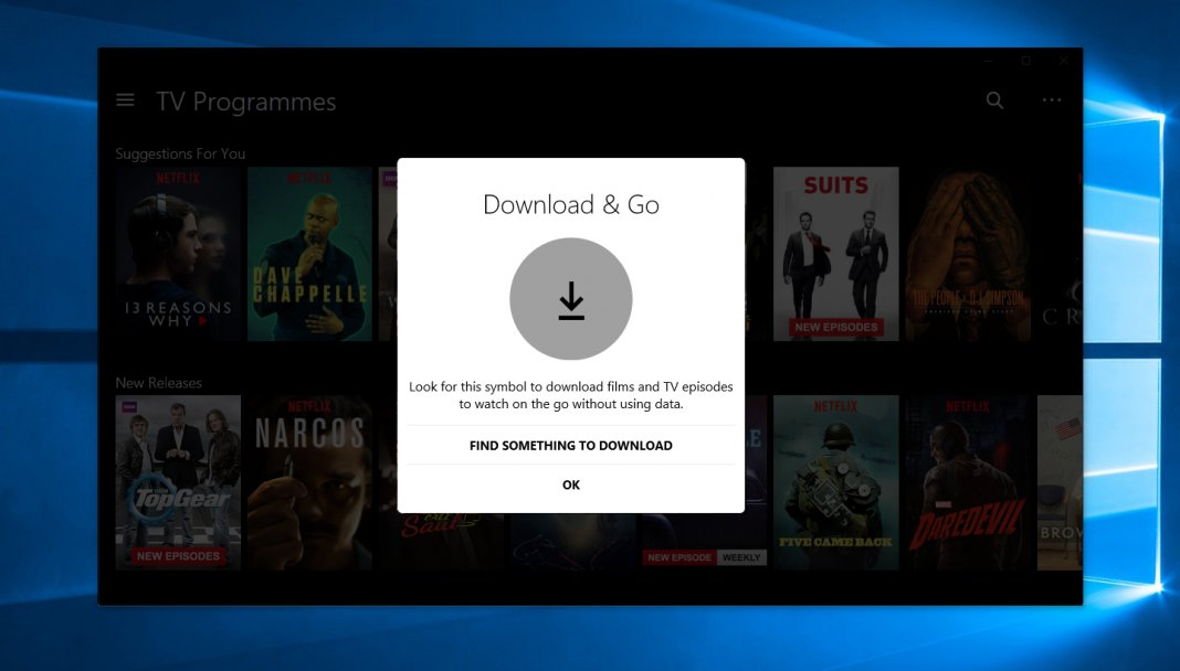 Netflix offline Windows 10