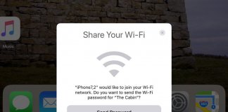 iOS 11 udostępnianie Wi-Fi