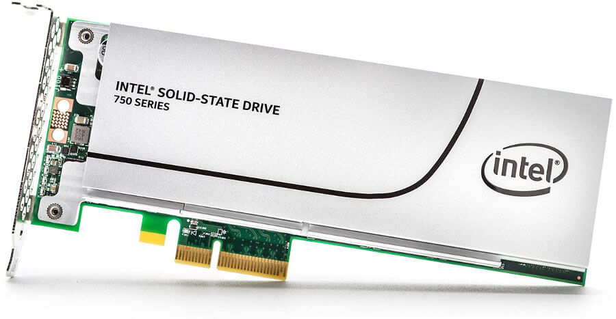 Intel PCIe NVMe SSD 750 series