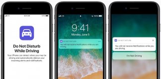 iOS 11 Do Not Disturb While Driving