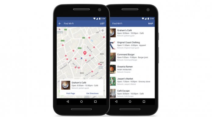 Facebook Znajdź Wi-Fi
