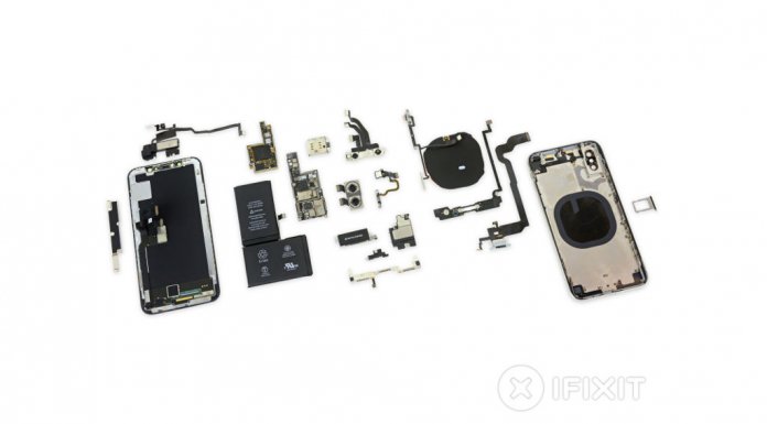 iPhone X rozebrany na części iPhone X iFixit