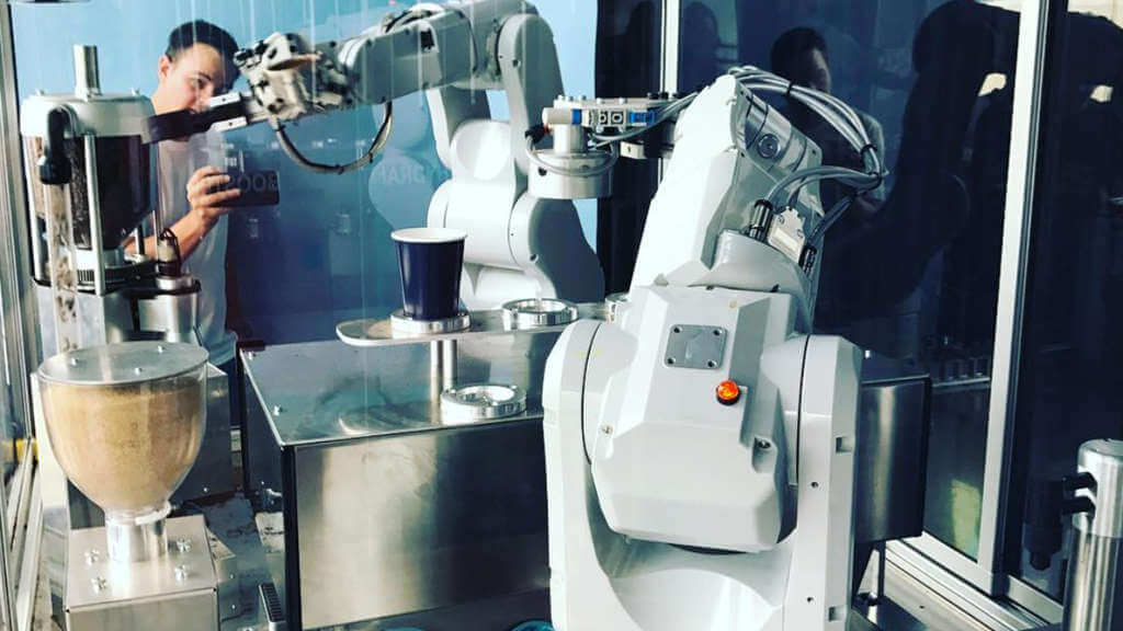 Once Alike robot barista