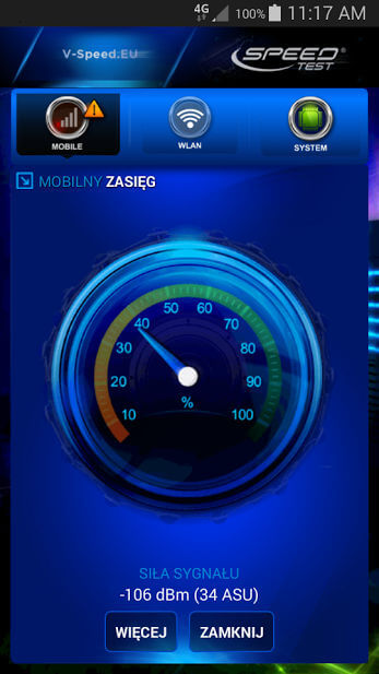 Speed Test miernik sygnału