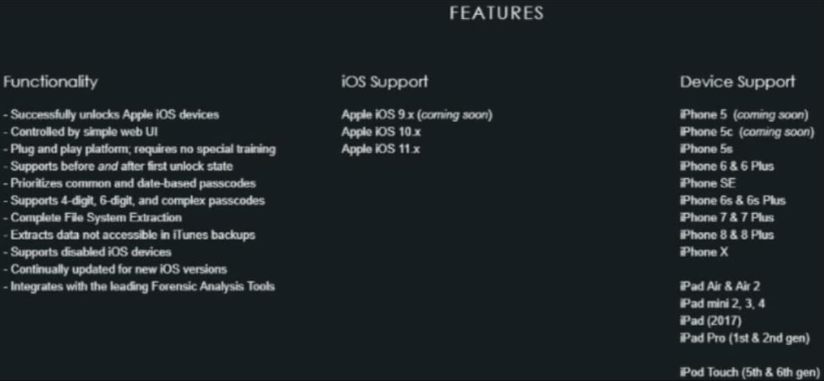 Grayshift iOS 11