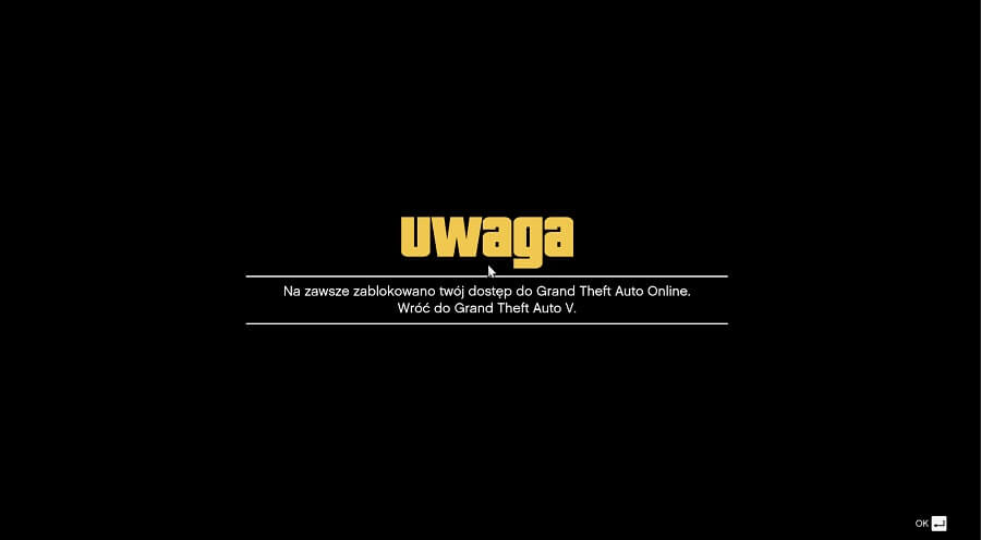 GTA Online BAN