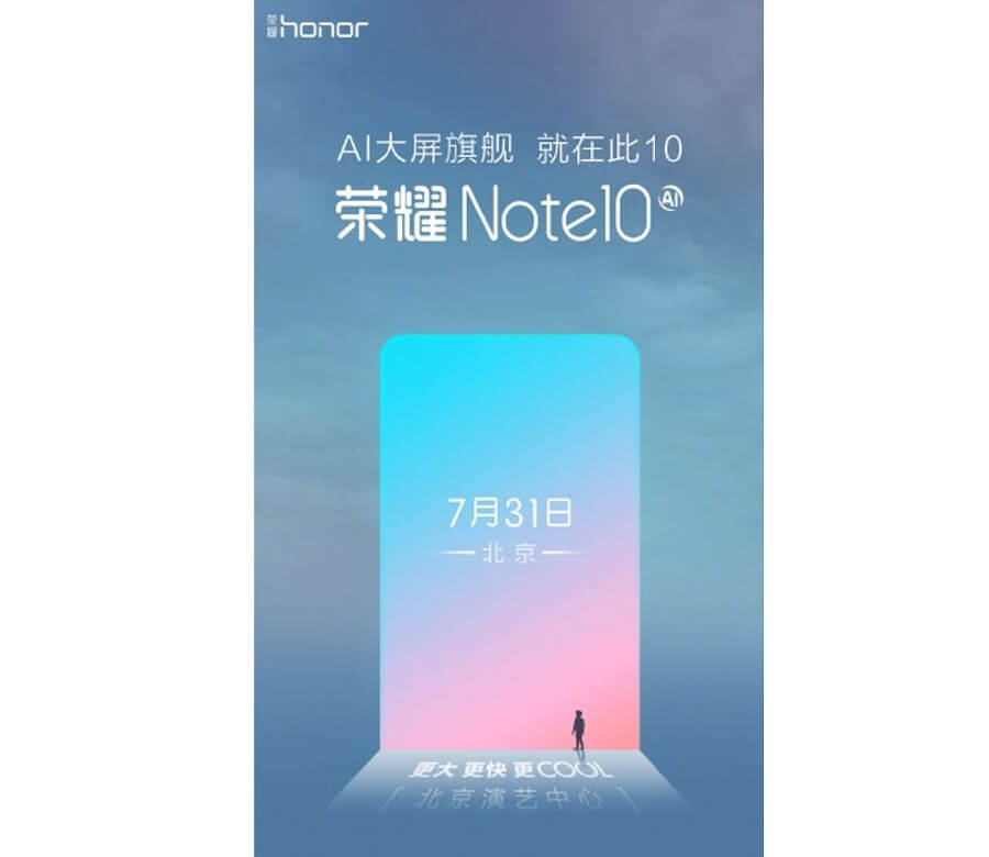 honor 10 note