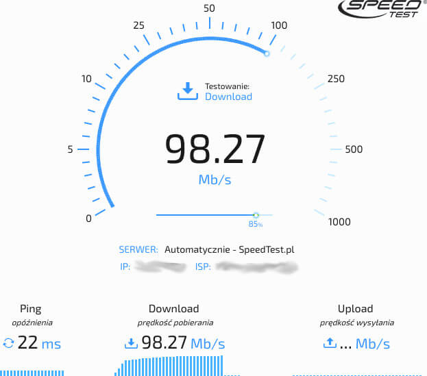 Wi-Fi 2,4 GHz laptop