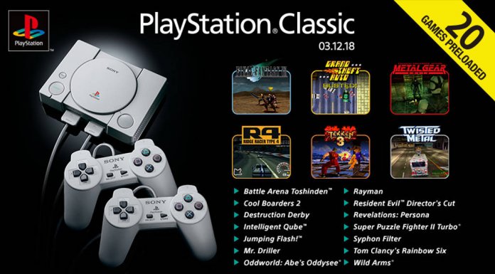 PlayStation Classic lista gier