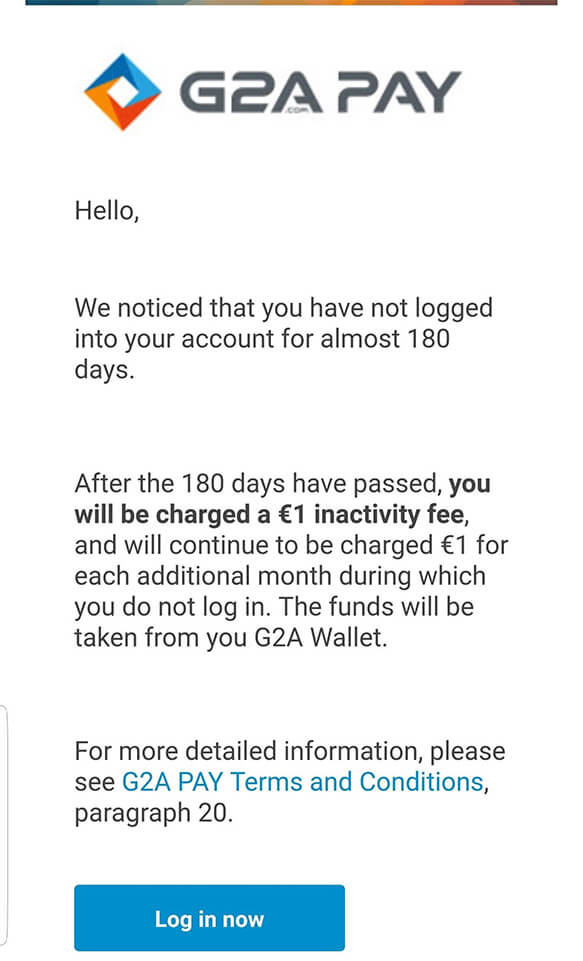 G2A inactive