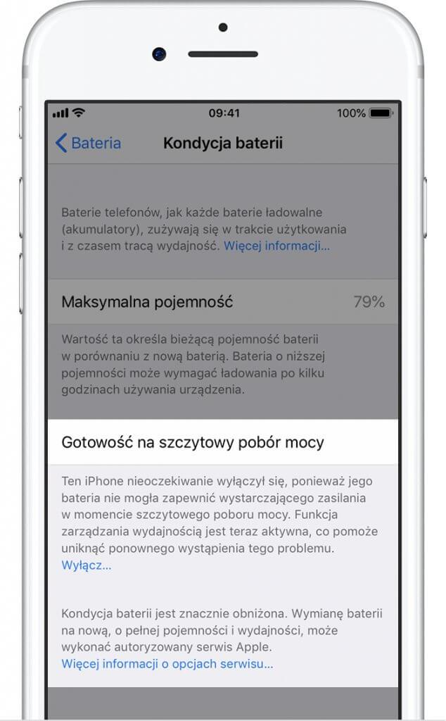 iOS bateria