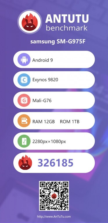 samsung galaxy s10+ antutu