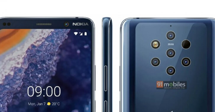 nokia 9 pureview render