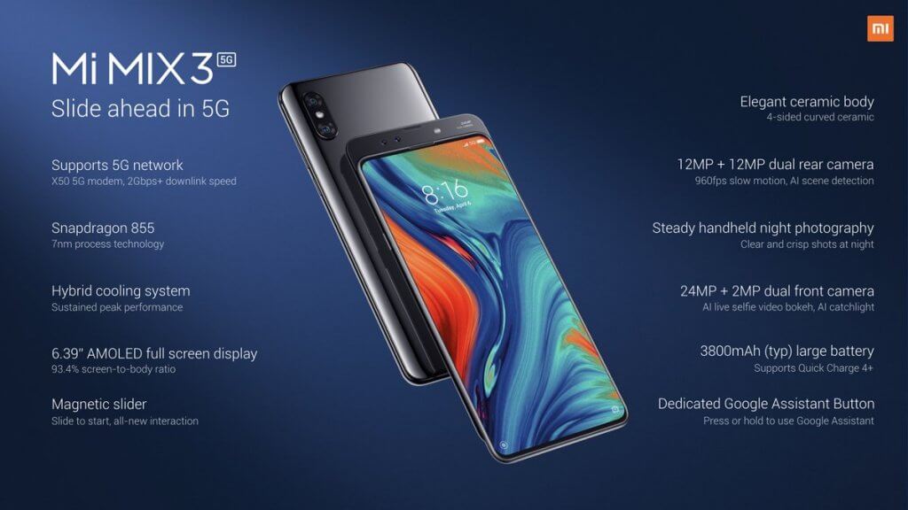 Xiaomi Mi Mix 3 5G