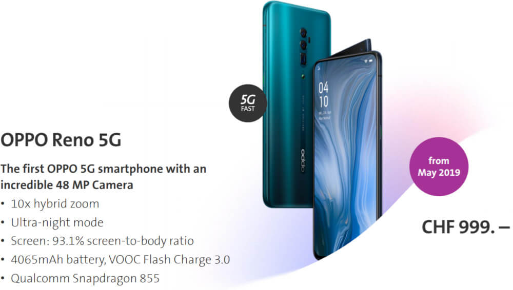 Oppo Reno 5G cena