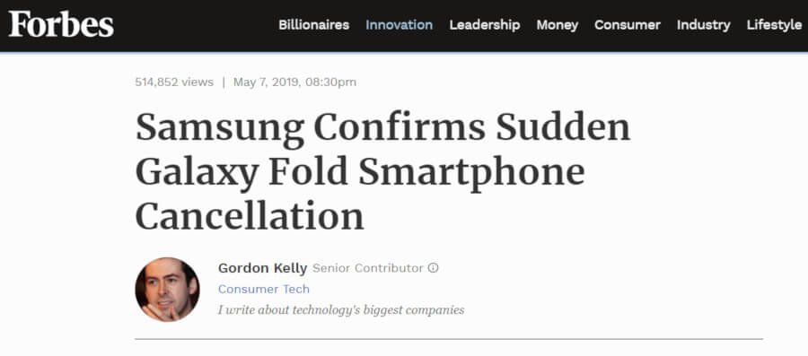 Galaxy Fold Forbes