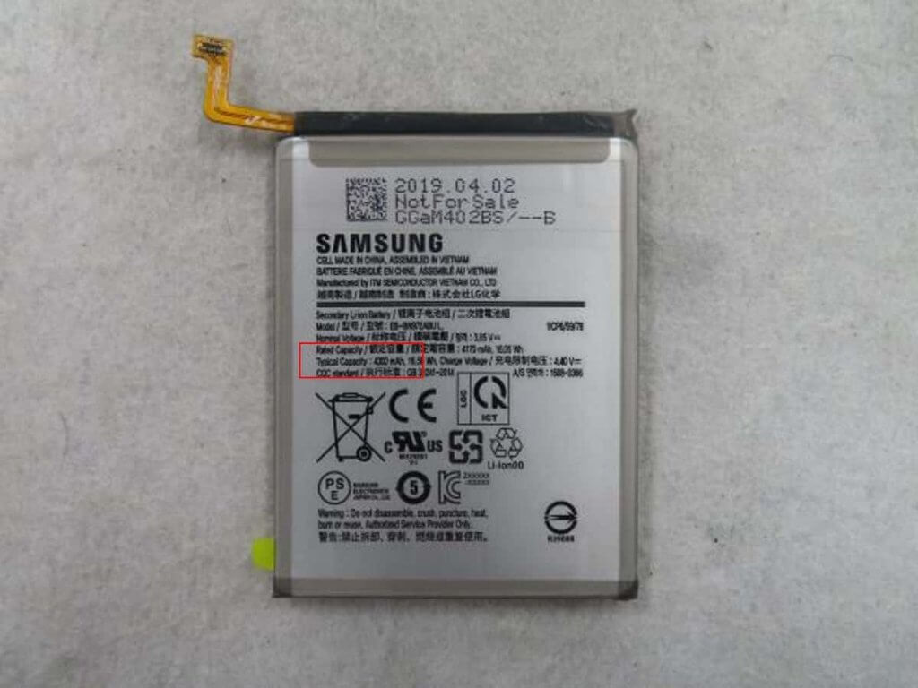 Galaxy Note 10 bateria