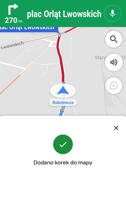 Mapy Google zgłoszenie