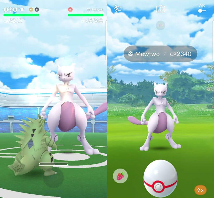 Pokemon GO Mewtwo raid