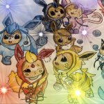 Pokemon, Sword, Shield, Nintendo, Switch, Galar, Eevee, Evolution, Eeveelution, Flareon, Jolteon, Vaporeon, Glaceon, Leafeon, Epseon, Umbreon, Sylveon,