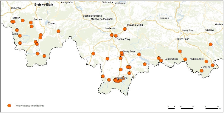 Orange góry mapa 1