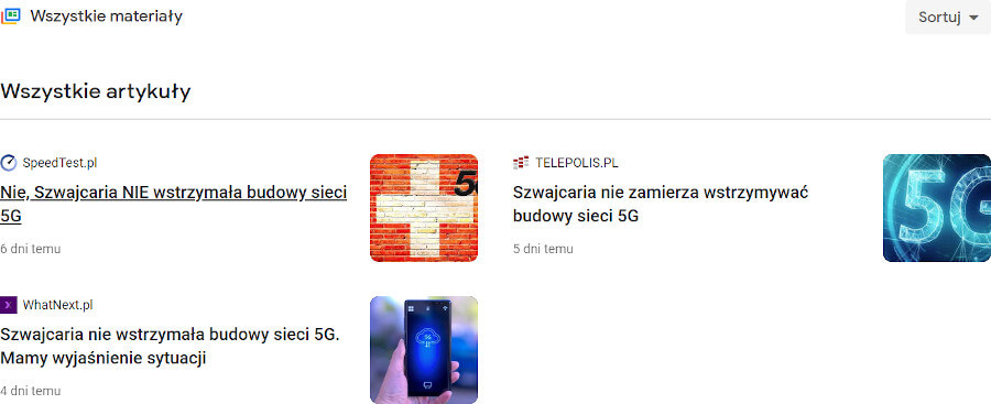 Szwajcaria 5G google