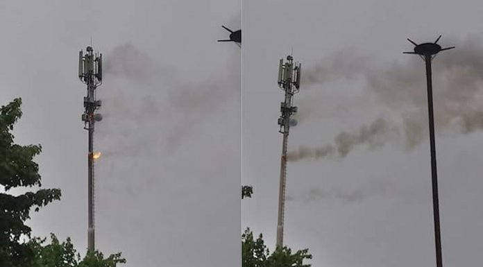 podpalenie stacja bazowa