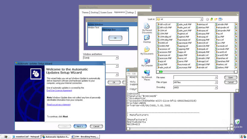 Microsoft Windows XP, Luna, Candy, 