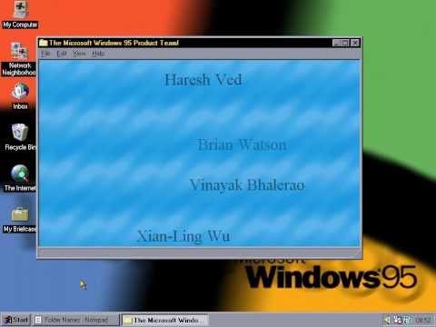 Easter Egg, Windows 95,