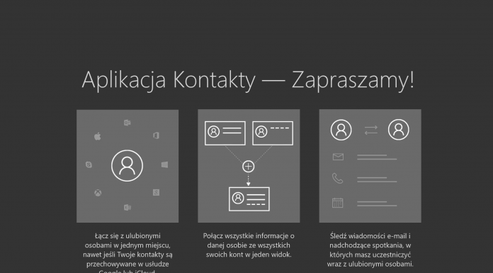 Microsoft Windows 10, kontakty,