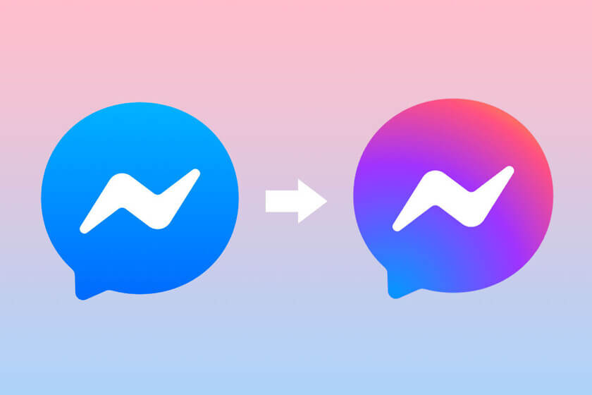 Facebook Messenger, nowa ikona, gradient, fioletowy, Instagram, 