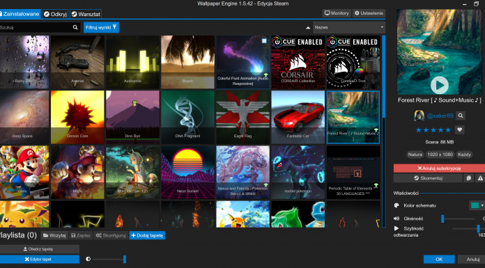 Wallpaper Engine, Steam, animowane tapety,